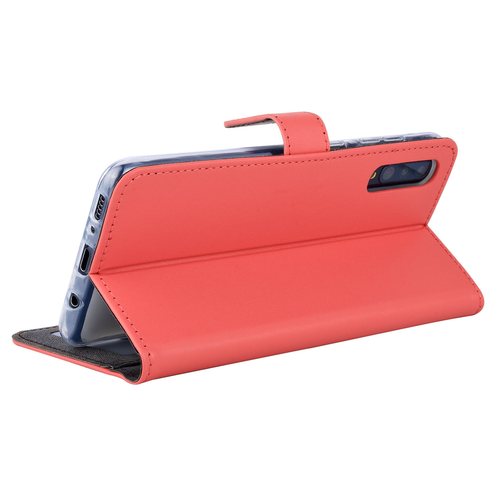 Samsung Galaxy A70 Book Case hoesje - Rood - Pasjeshouder - Magneetsluiting (A705F)-Hoesjes-Ilumina Benelux