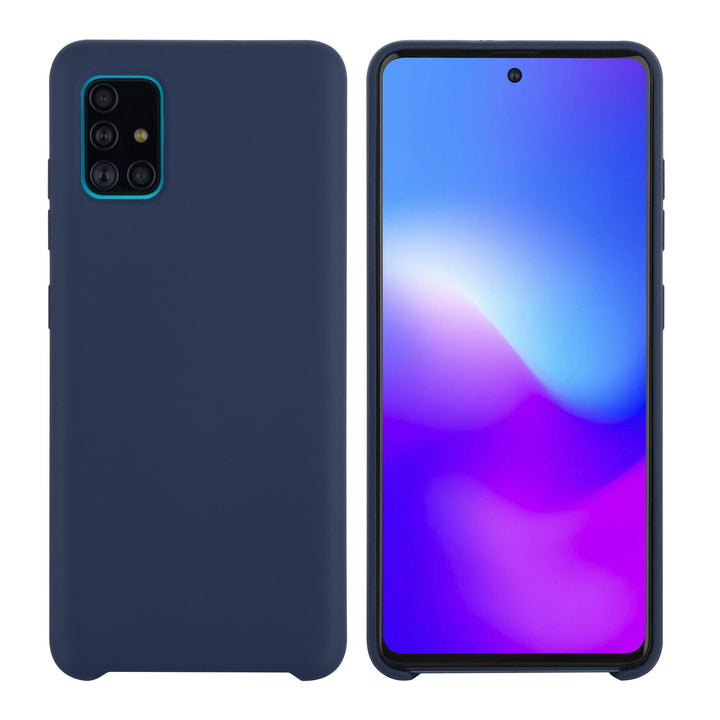 Samsung Galaxy A71 Diepblauw Backcover hoesje - silicone-Hoesjes-Ilumina Benelux