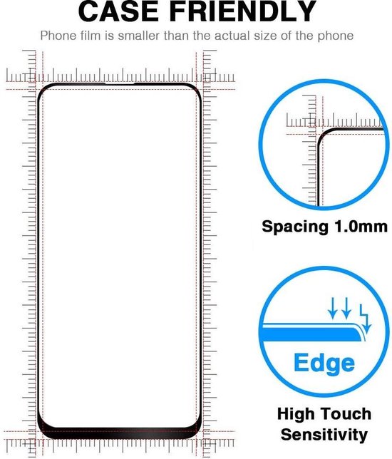 Samsung Galaxy A71 Screenprotector Full Cover – 9H Gehard Glas – 3-Pack-Ilumina Benelux