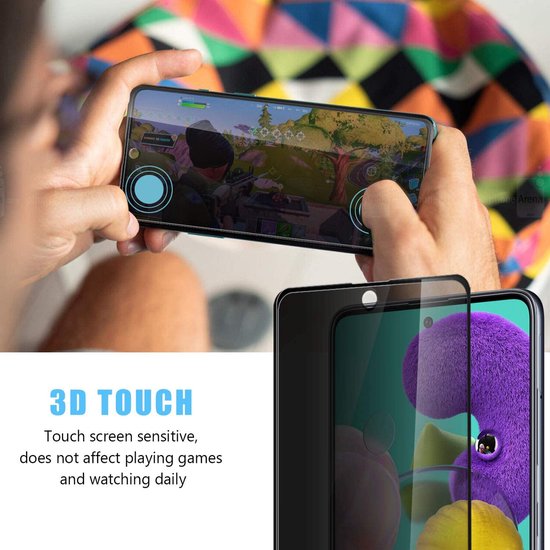 Samsung Galaxy A71 Screenprotector Gehard 9H – Anti-kras – 3-Pack Tempered Glas-Ilumina Benelux