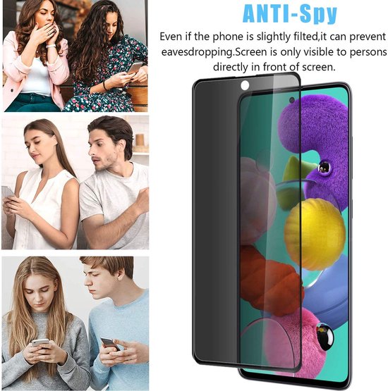 Samsung Galaxy A71 Screenprotector Gehard 9H – Privacy Screenprotector – 2-Pack-Ilumina Benelux