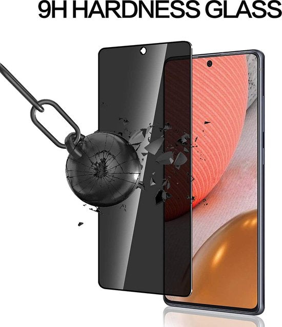 Samsung Galaxy A72 4G/5G – Privacy Screenprotector Gehard 9H – 2-Pack-Ilumina Benelux