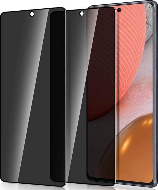 Samsung Galaxy A72 4G/5G – Privacy Screenprotector Gehard 9H – 2-Pack-Ilumina Benelux