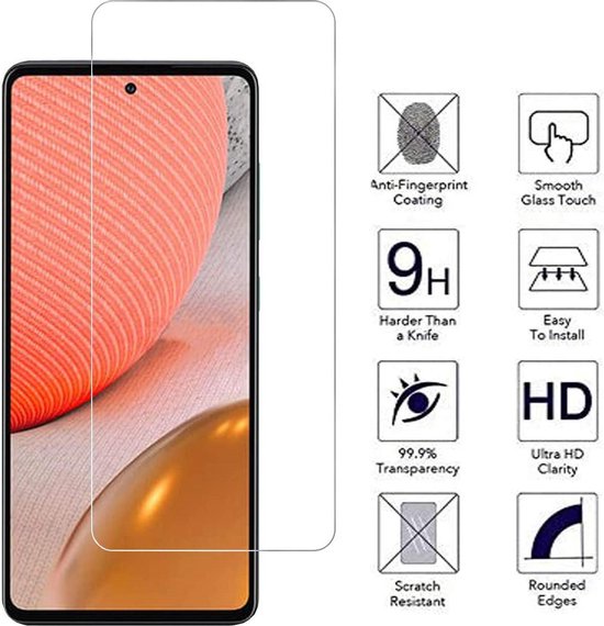 Samsung Galaxy A72 5G Screenprotector Gehard 9H – Anti-kras – 3-Pack Tempered Glas-Ilumina Benelux