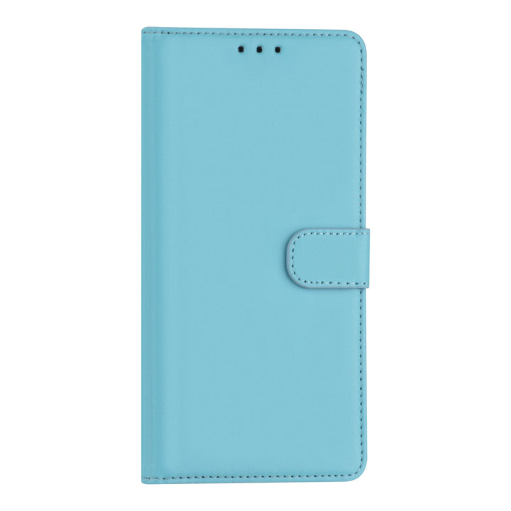 Samsung Galaxy A72 Kunstleer Booktype hoesje - LichtBlauw-Hoesjes-Ilumina Benelux