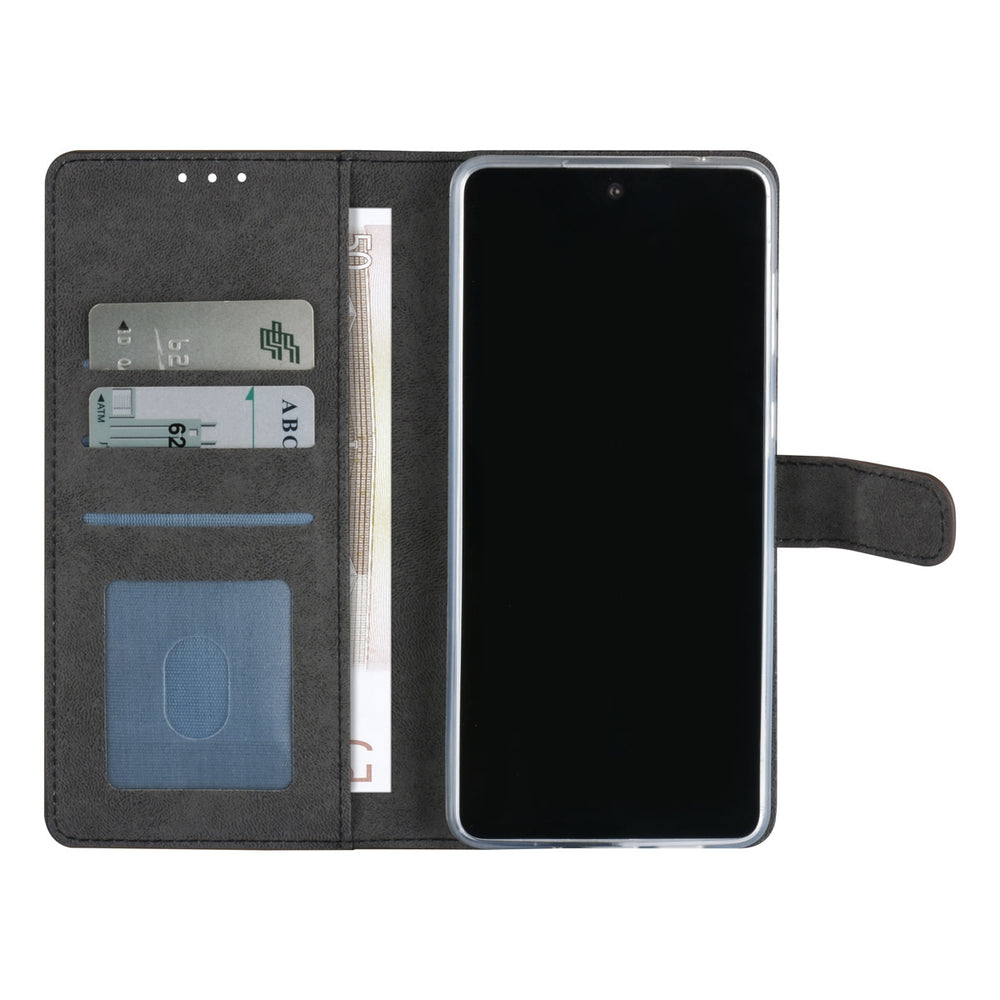 Samsung Galaxy A73 5G Book Case hoesje - Pasjeshouder voor 3 pasjes - Magneetsluiting - Bruin-Hoesjes-Ilumina Benelux