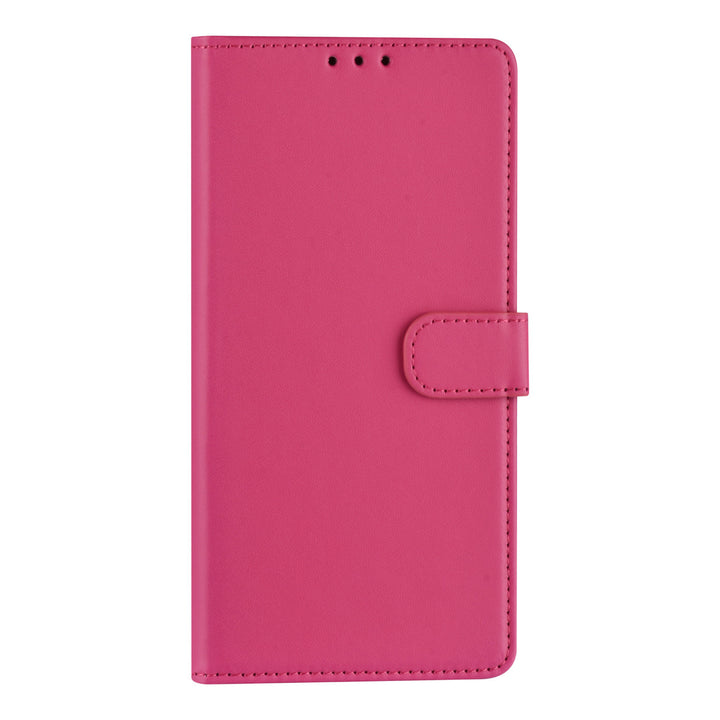 Samsung Galaxy A73 5G Book Case hoesje - Pasjeshouder voor 3 pasjes - Magneetsluiting - Felroze-Hoesjes-Ilumina Benelux