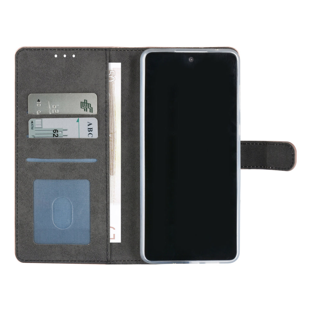 Samsung Galaxy A73 5G Book Case hoesje - Pasjeshouder voor 3 pasjes - Magneetsluiting - Rose Gold-Hoesjes-Ilumina Benelux