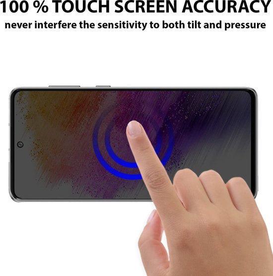 Samsung Galaxy A73 5G – Privacy Full Cover – 9H Gehard Glas – 4-Pack – Zwart-Ilumina Benelux
