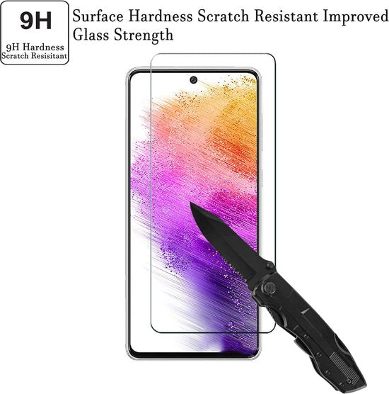 Samsung Galaxy A73 5G Screenprotector Gehard 9H – Anti-kras – Tempered Glas – 1-Pack-Ilumina Benelux