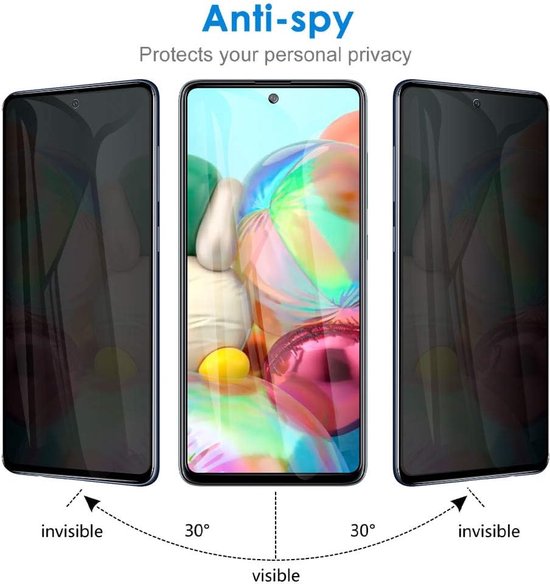Samsung Galaxy A73 5G Screenprotector Gehard 9H – Privacy Screenprotector – 2-Pack-Ilumina Benelux