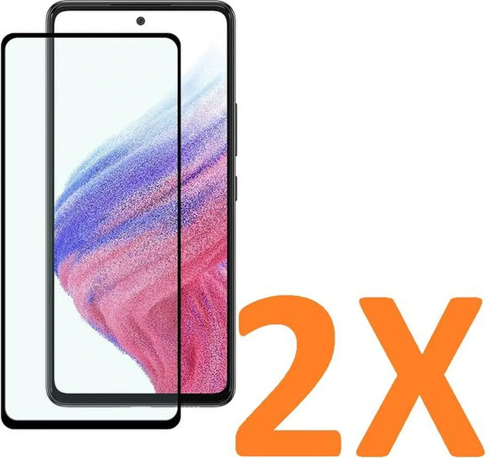 Samsung Galaxy A73 5G Screenprotector Gehard 9H Screenprotector Full Cover – 2-Pack-Ilumina Benelux