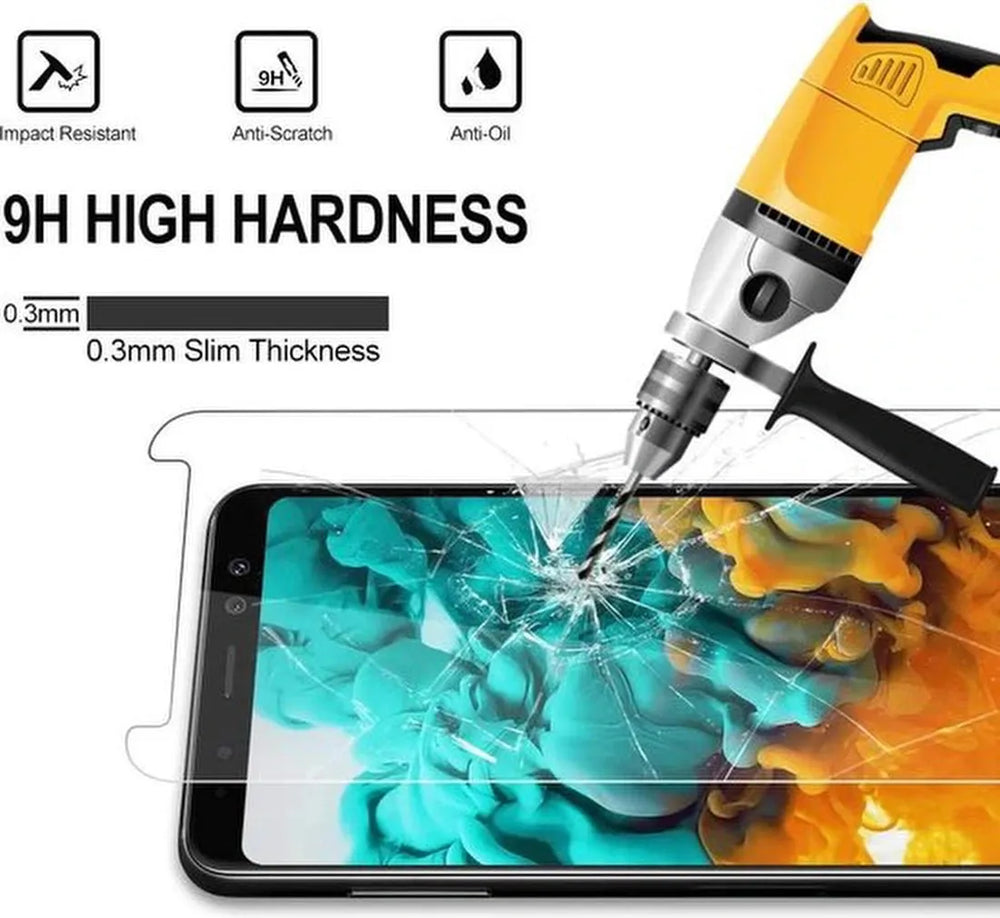 Samsung Galaxy A8 2018 Screenprotector Gehard 9H – Anti-kras – 2-Pack-Ilumina Benelux
