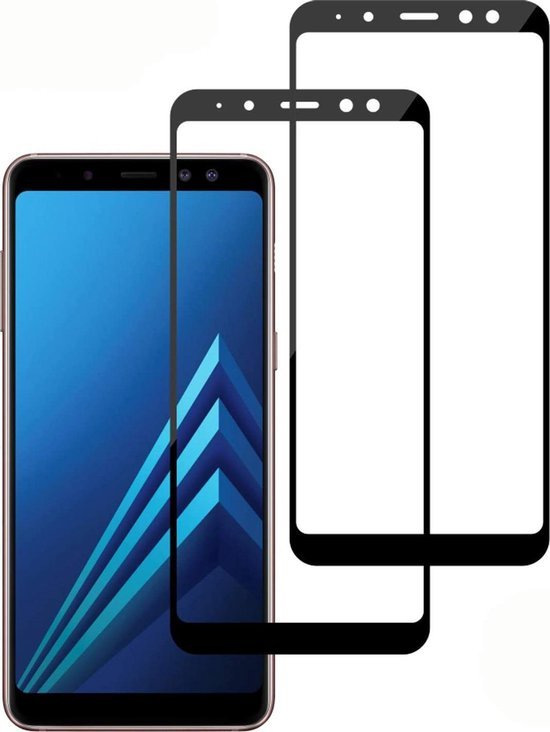 Samsung Galaxy A8 Plus 2018 Screenprotector Gehard 9H Screenprotector Full Cover – 2-Pack-Ilumina Benelux