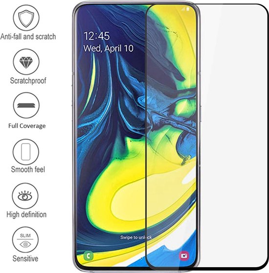 Samsung Galaxy A80/A90 Screenprotector Full Cover Screenprotector Gehard 9H – 1-Pack-Ilumina Benelux