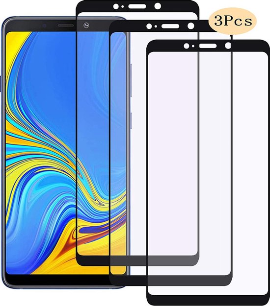 Samsung Galaxy A9 2018 Screenprotector Full Cover – 9H Gehard Glas – 3-Pack-Ilumina Benelux