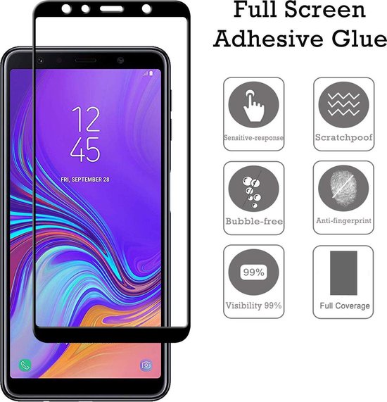 Samsung Galaxy A9 (2018) Screenprotector Full Cover Screenprotector Gehard 9H – Anti-kras-Ilumina Benelux