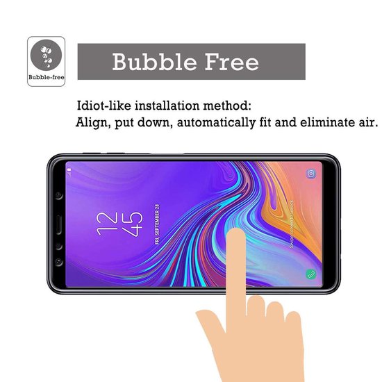 Samsung Galaxy A9 (2018) Screenprotector Full Cover Screenprotector Gehard 9H – Anti-kras-Ilumina Benelux
