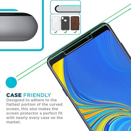 Samsung Galaxy A9 2018 Screenprotector Gehard 9H – Anti-kras – 2-Pack-Ilumina Benelux