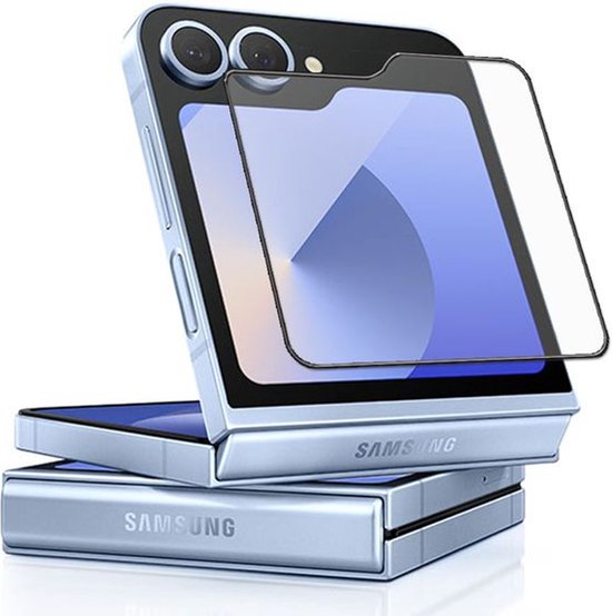Samsung Galaxy Flip 6 Screenprotector Full Cover – 9H Gehard Glas – 3-Pack-Ilumina Benelux