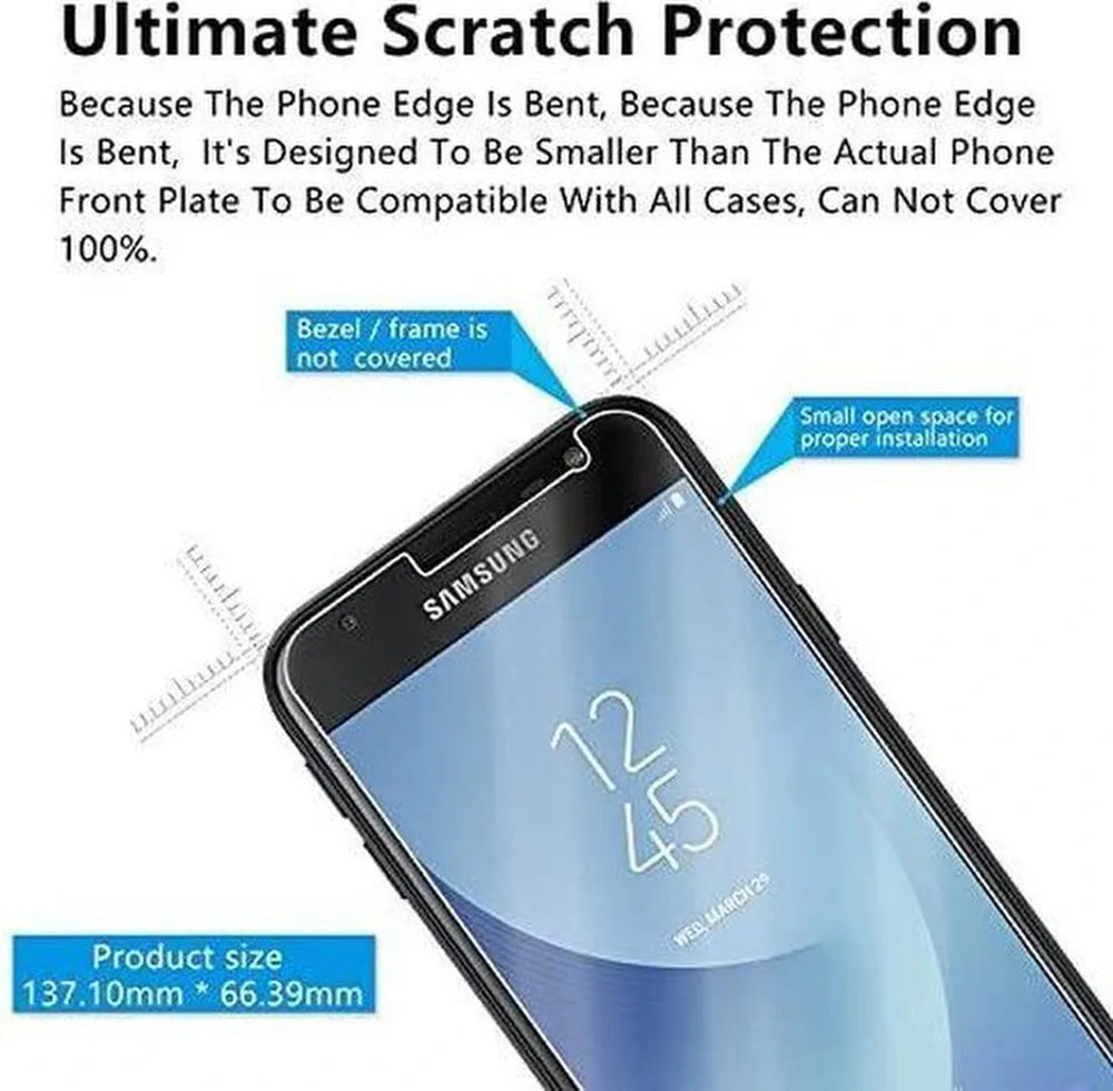 Samsung Galaxy J3 2017 Screenprotector Gehard 9H – Anti-kras – 2-Pack-Ilumina Benelux