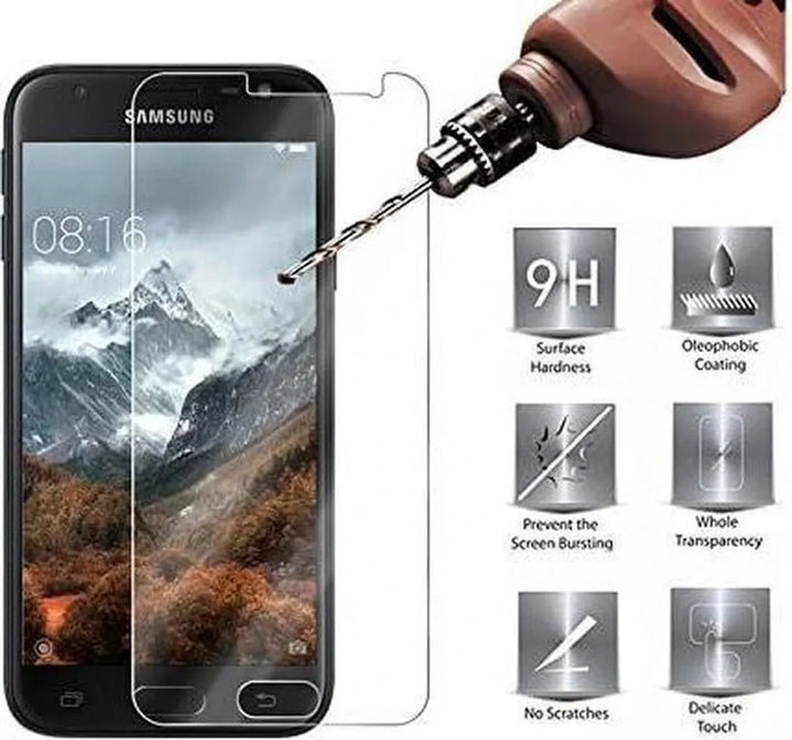 Samsung Galaxy J3 2017 Screenprotector Gehard 9H – Anti-kras – 2-Pack-Ilumina Benelux