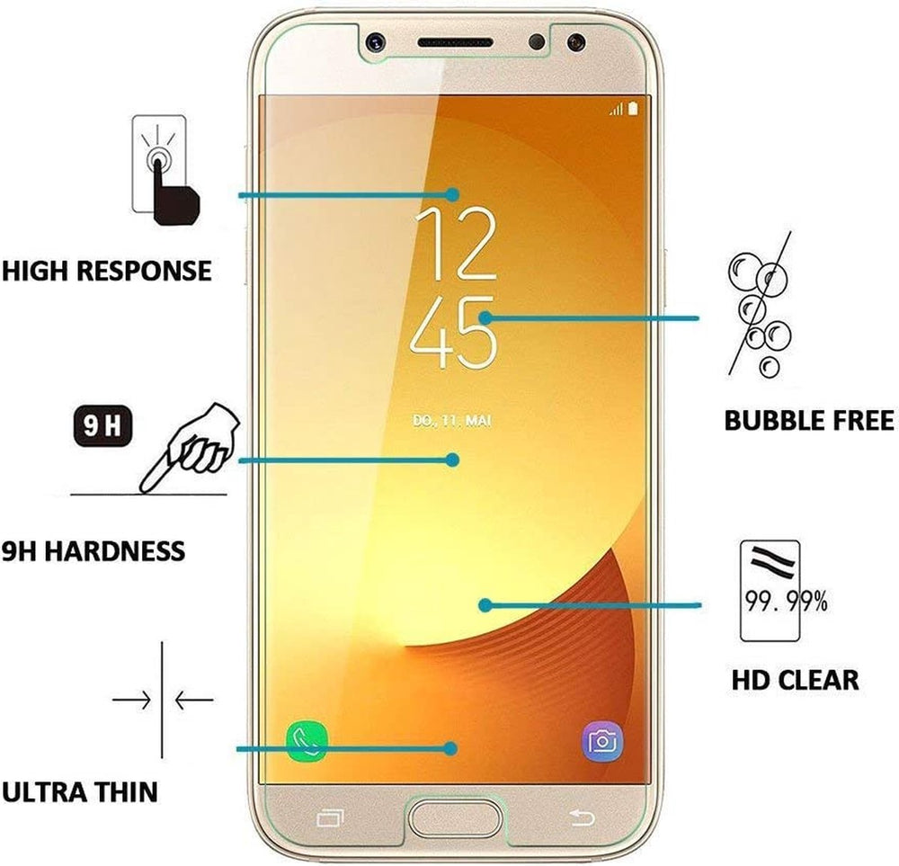 Samsung Galaxy J5 2017 Screenprotector Gehard 9H – Anti-kras – 2-Pack Tempered Glas-Ilumina Benelux