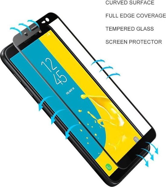 Samsung Galaxy J6 2018 Screenprotector Gehard 9H Screenprotector Full Cover – 3-Pack-Ilumina Benelux