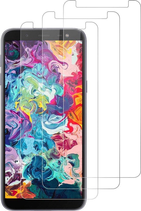 Samsung Galaxy J6 Plus 2018 Screenprotector Gehard 9H – Anti Kras – 3-Pack Tempered Glas-Ilumina Benelux
