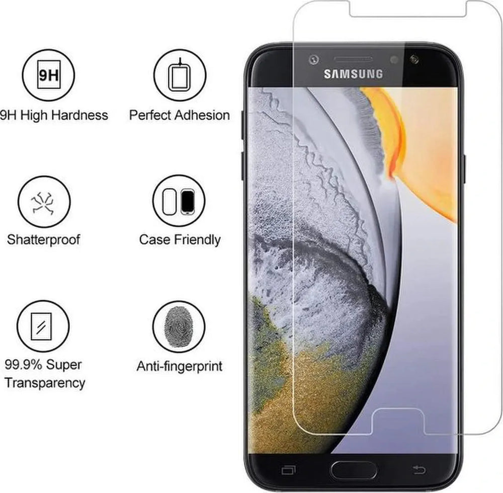 Samsung Galaxy J7 2017 Screenprotector Gehard 9H – Anti-kras – 2-Pack-Ilumina Benelux
