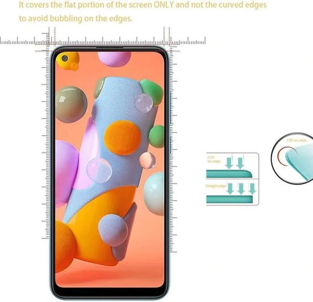 Samsung Galaxy M11 Screenprotector Gehard 9H – Anti-kras – 3-Pack-Ilumina Benelux