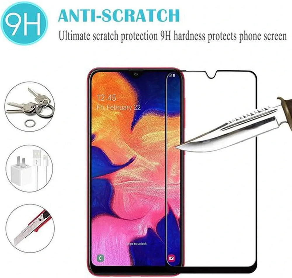 Samsung Galaxy M20 Screenprotector Full Cover Screenprotector Gehard 9H – 1-Pack-Ilumina Benelux