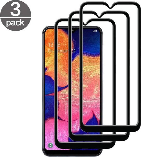 Samsung Galaxy M20 Screenprotector Full Cover Screenprotector Gehard 9H – 3-Pack-Ilumina Benelux