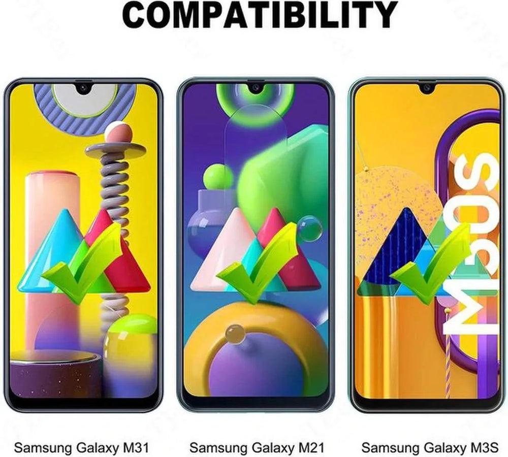 Samsung Galaxy M21 Screenprotector Gehard 9H – Anti-kras – 2-Pack-Ilumina Benelux