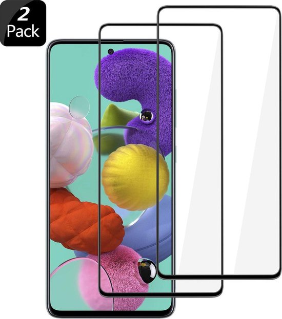 Samsung Galaxy M31S / A51 Screenprotector Full Cover Gehard Glas 9H – Anti-kras – 2-Pack-Ilumina Benelux