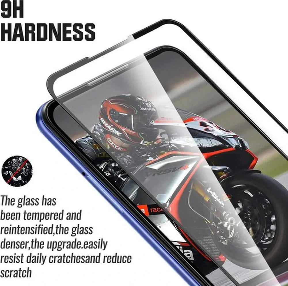 Samsung Galaxy M40 Screenprotector Full Cover – 9H Gehard Glas – 3-Pack-Ilumina Benelux