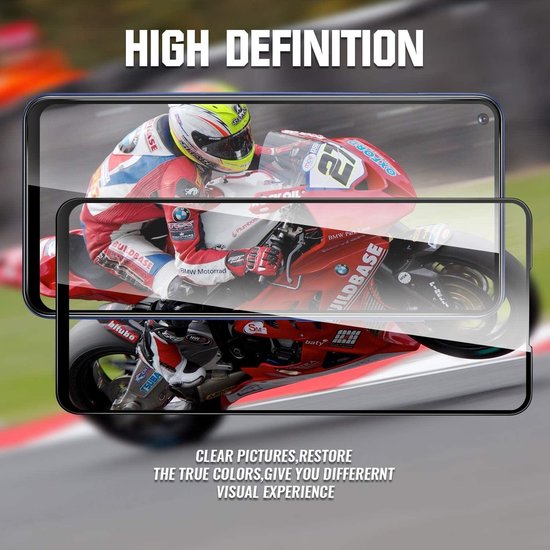 Samsung Galaxy M40 Screenprotector Full Cover Screenprotector Gehard 9H – Anti-kras-Ilumina Benelux
