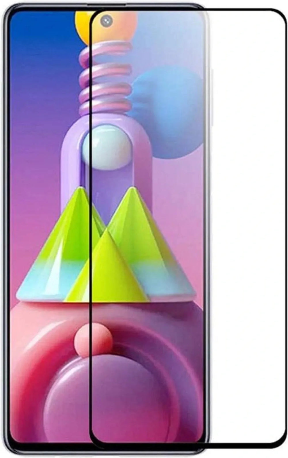 Samsung Galaxy M51 Screenprotector Full Cover Screenprotector Gehard 9H – Anti-kras – Tempered Glas – 1-Pack-Ilumina Benelux