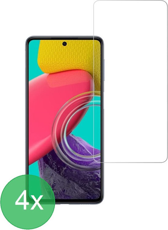 Samsung Galaxy M53 4G Screenprotector Gehard 9H – Anti-kras – 4-Pack-Ilumina Benelux