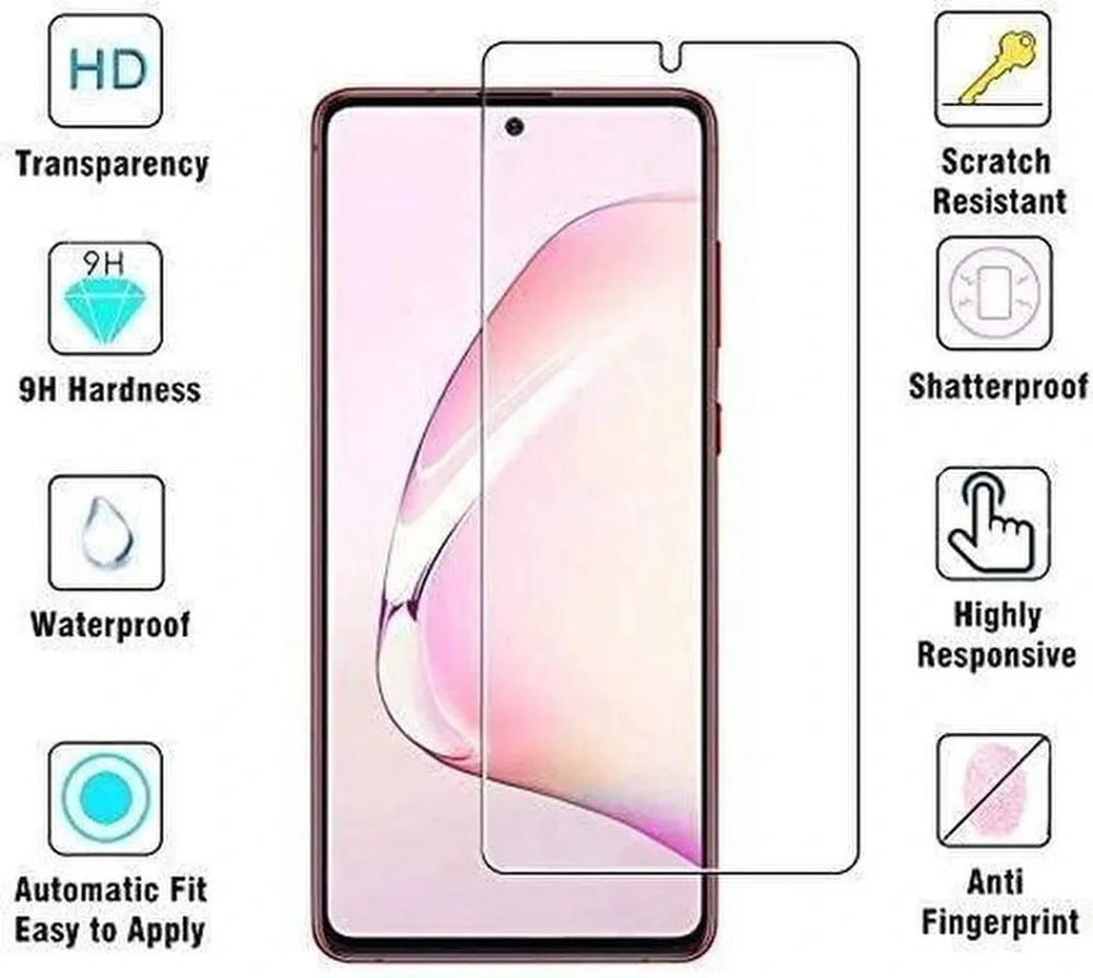 Samsung Galaxy Note 10 Lite – 9H Gehard Glas – Anti-kras – 2-Pack Tempered Glas-Ilumina Benelux