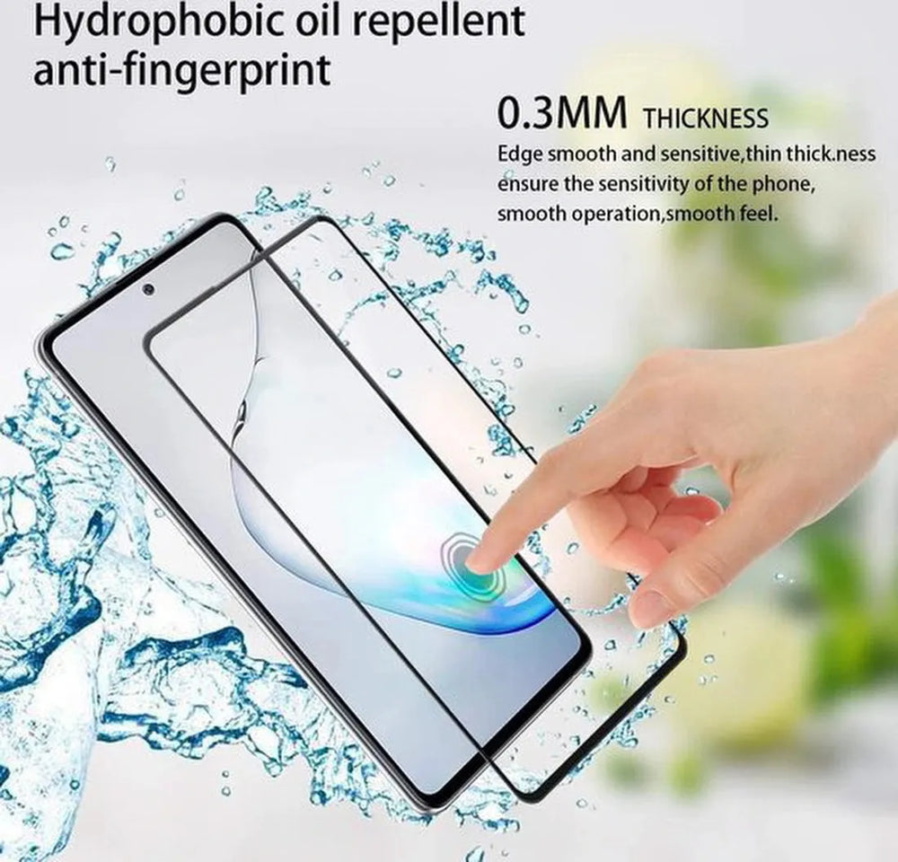 Samsung Galaxy Note 10 Lite Screenprotector Full Cover Gehard Glas 9H – Anti-kras – 3-Pack-Ilumina Benelux