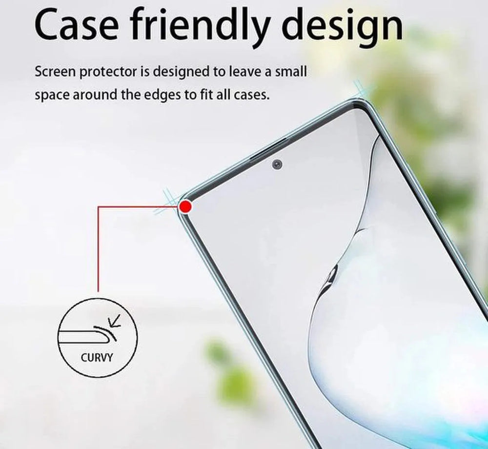 Samsung Galaxy Note 10 Lite Screenprotector Full Cover Gehard Glas 9H – Anti-kras – 3-Pack-Ilumina Benelux