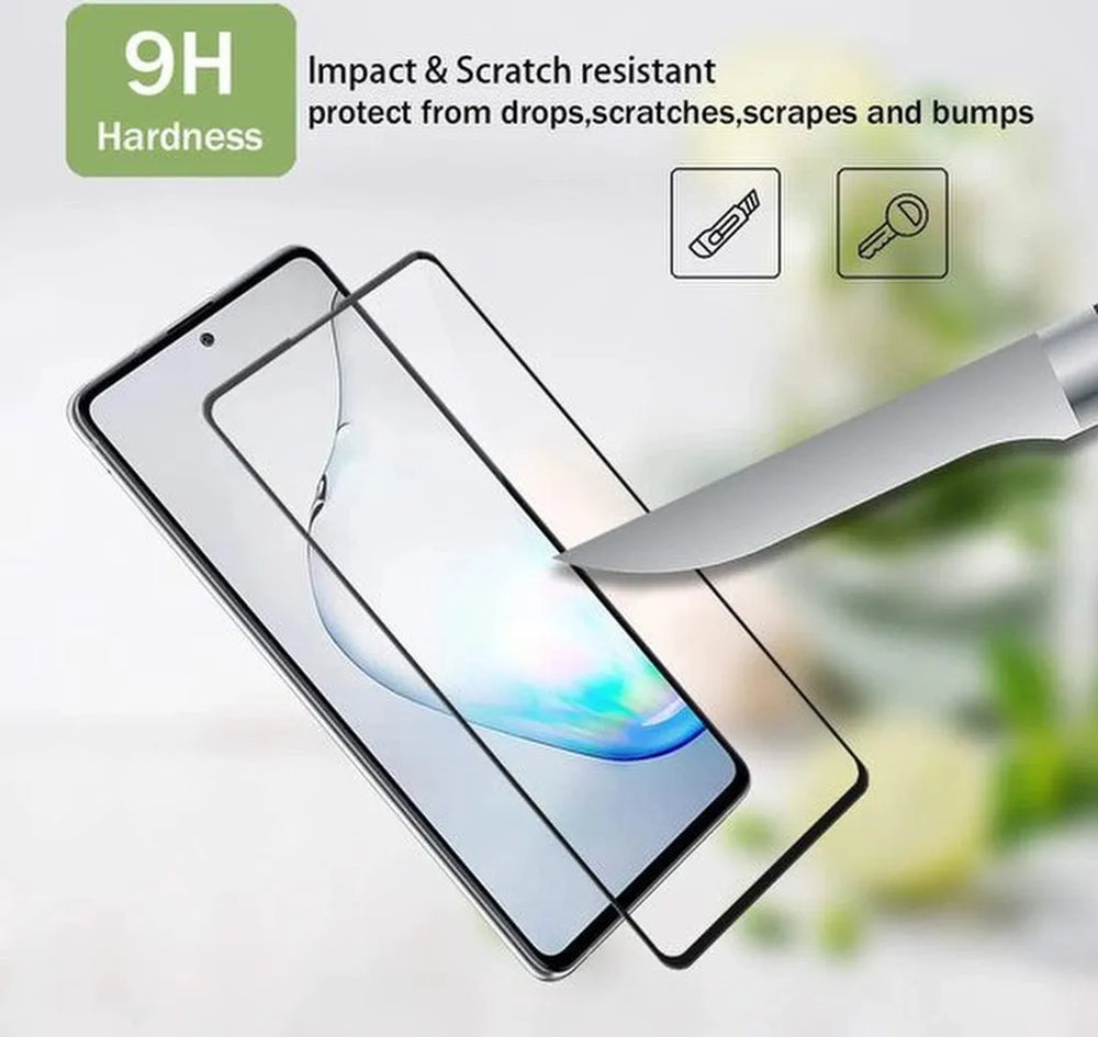 Samsung Galaxy Note 10 Lite Screenprotector Full Cover Gehard Glas 9H – Anti-kras – 3-Pack-Ilumina Benelux
