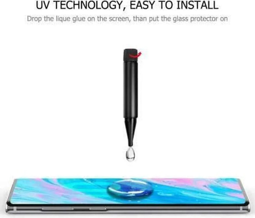 Samsung Galaxy Note 10 Plus - UV Screenprotector Gehard 9H – Anti-kras – Tempered Glas – 1-Pack-Ilumina Benelux