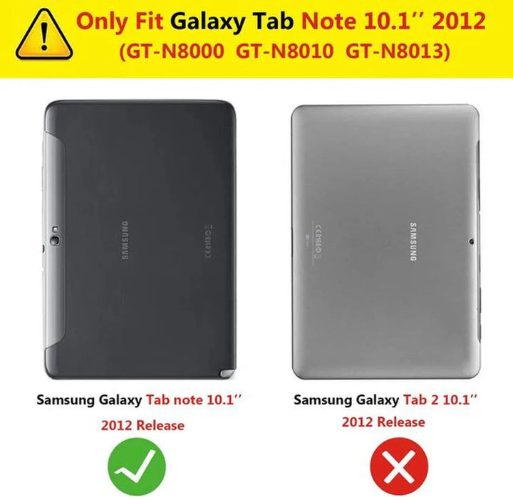 Samsung Galaxy Note 10.1 2012 N8000/N8010/N8013 Hoesjes – 360° draaibaar – Multi-stand – Groen-Tablethoesjes-Ilumina Benelux