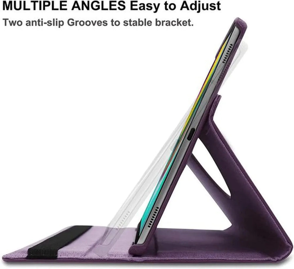 Samsung Galaxy Note 10.1 2012 (N8000/N8010/N8013) Hoesjes – 360° draaibaar – Multi-stand – Wit-Tablethoesjes-Ilumina Benelux