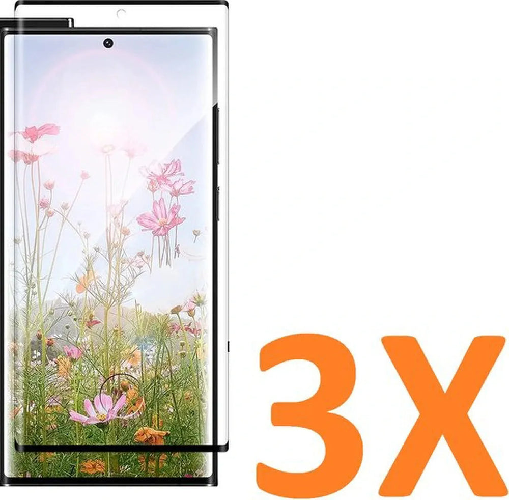 Samsung Galaxy Note 20 Ultra Screenprotector Full Cover Screenprotector Gehard 9H – 3-Pack-Ilumina Benelux