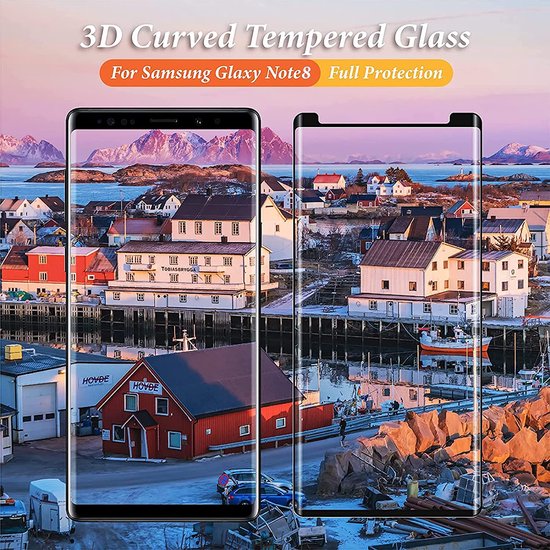 Samsung Galaxy Note 8 Screenprotector Full Cover Screenprotector Gehard 9H – 2-Pack-Ilumina Benelux