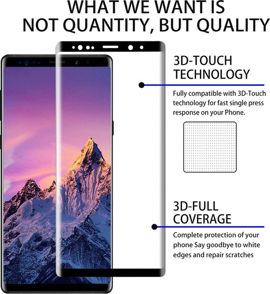 Samsung Galaxy Note 9 Screenprotector Full Cover Screenprotector Gehard 9H – 1-Pack-Ilumina Benelux