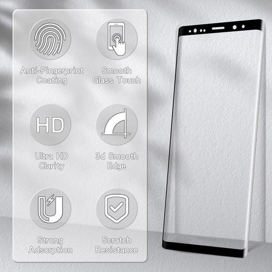 Samsung Galaxy Note 9 Screenprotector Full Cover Screenprotector Gehard 9H – 1-Pack-Ilumina Benelux